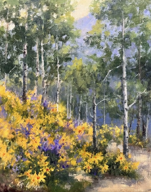 Aspens and Wildflowers